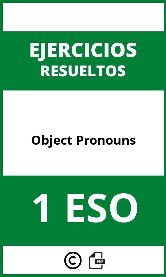 Ejercicios Object Pronouns 1 ESO PDF