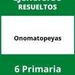 Ejercicios Onomatopeyas 6 Primaria PDF