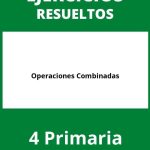 Ejercicios Operaciones Combinadas 4 Primaria PDF