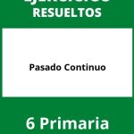 Ejercicios Pasado Continuo 6 Primaria PDF