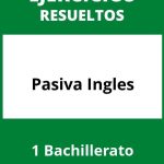 Ejercicios Pasiva Inglés 1 Bachillerato PDF