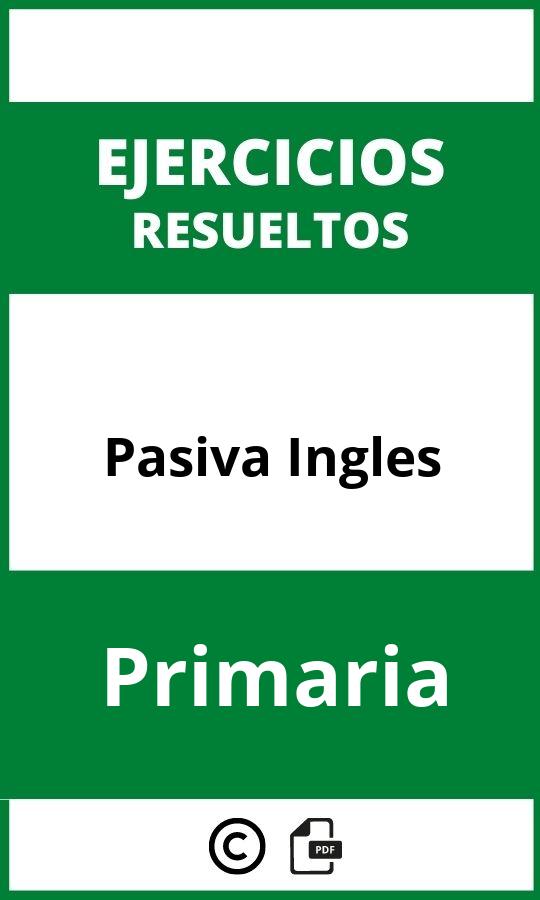 Ejercicios Pasiva Ingles PDF Primaria