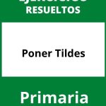 Ejercicios Poner Tildes Primaria PDF