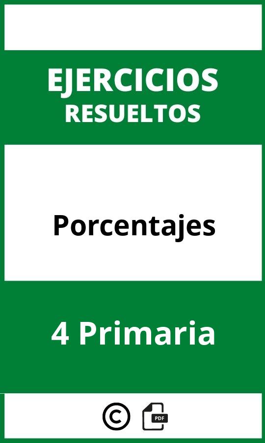 Ejercicios Porcentajes 4 Primaria PDF