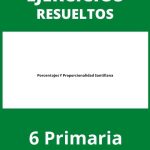 Ejercicios Porcentajes Y Proporcionalidad 6 Primaria PDF Santillana