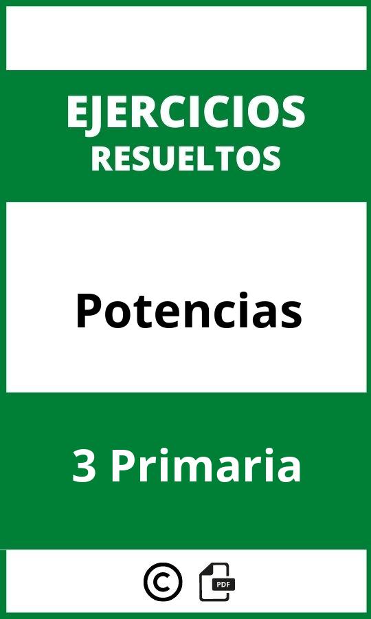 Ejercicios Potencias 3 Primaria PDF