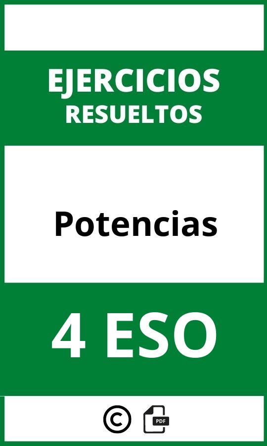 Ejercicios Potencias 4 ESO PDF