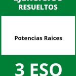 Ejercicios Potencias Raices 3 ESO PDF