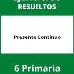 Ejercicios Presente Continuo 6 Primaria PDF