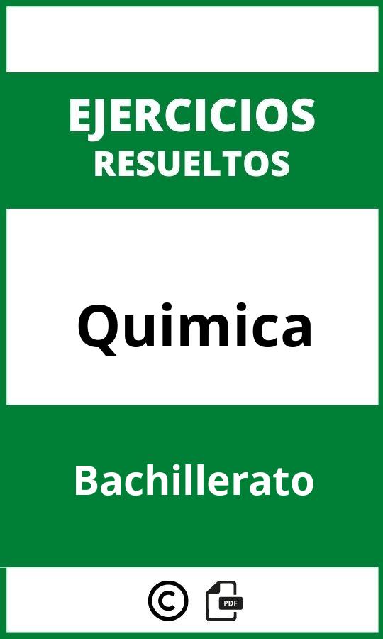 Ejercicios Quimica Bachillerato  PDF