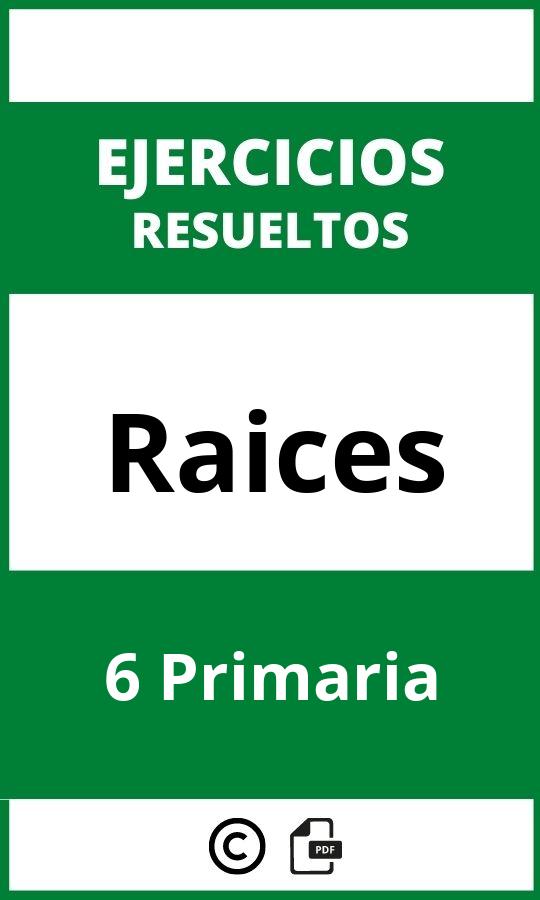 Ejercicios Raices 6 Primaria PDF