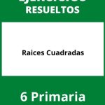 Ejercicios Raices Cuadradas 6 Primaria PDF