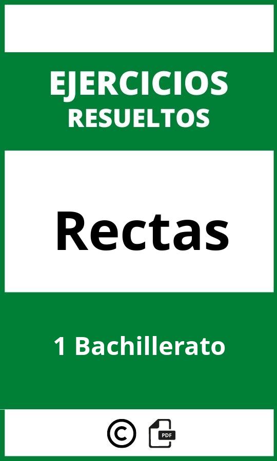 Ejercicios Rectas 1 Bachillerato PDF