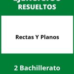 Ejercicios Rectas Y Planos 2 Bachillerato PDF