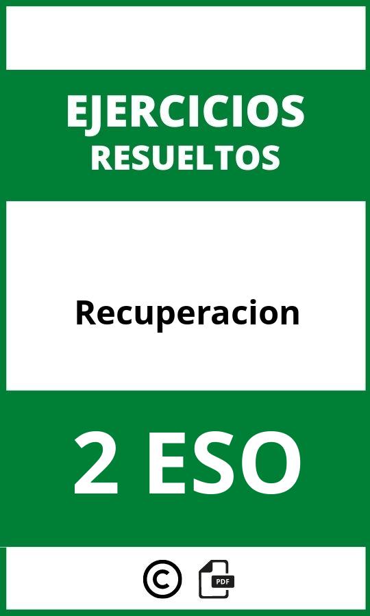 Ejercicios Recuperacion 2 ESO PDF