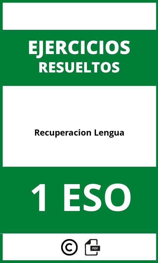 Ejercicios Recuperacion Lengua 1 ESO PDF