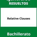 Ejercicios Relative Clauses Bachillerato PDF