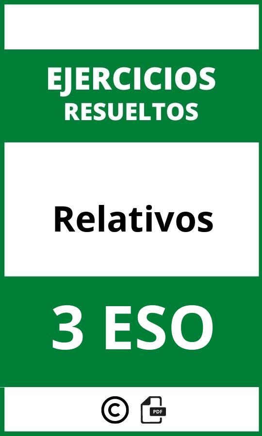 Ejercicios Relativos 3 ESO PDF