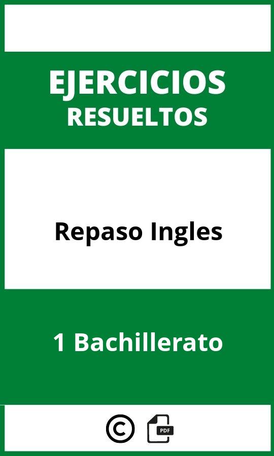 Ejercicios Repaso 1 Bachillerato Ingles PDF