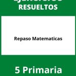 Ejercicios Repaso 5 Primaria Matematicas PDF