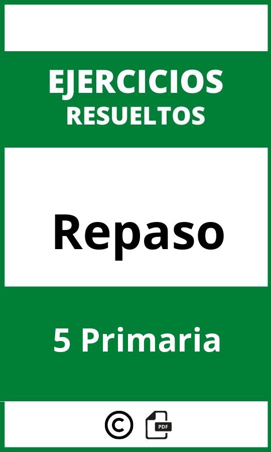 Ejercicios Repaso 5 Primaria PDF