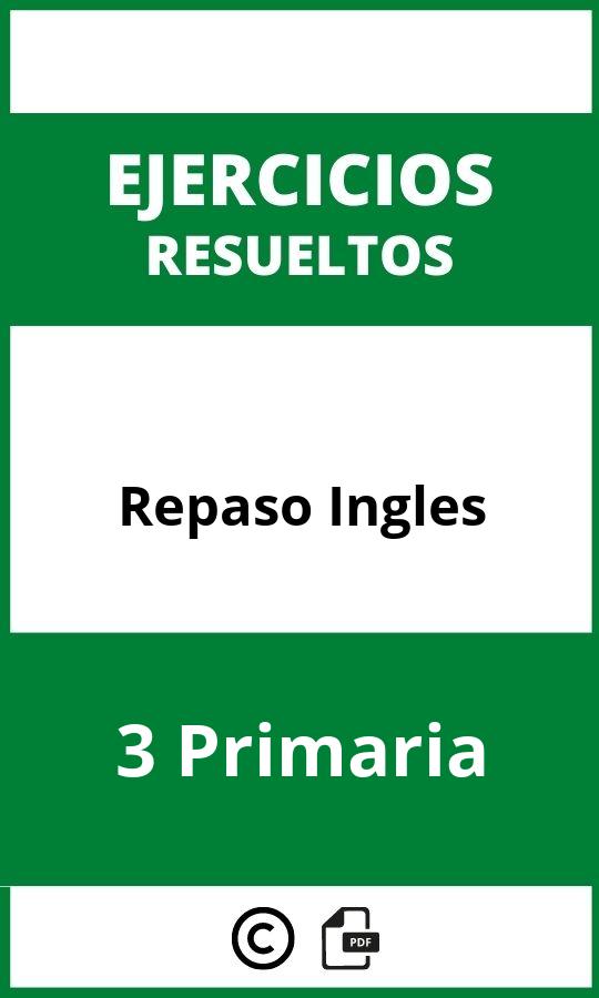 Ejercicios Repaso Ingles 3 Primaria PDF