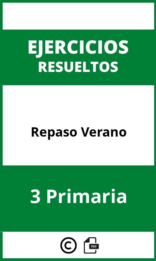 Ejercicios Repaso Verano 3 Primaria PDF