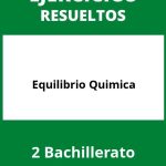 Ejercicios  Equilibrio Quimica 2 Bachillerato PDF