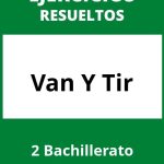 Ejercicios  Van Y Tir 2 Bachillerato PDF