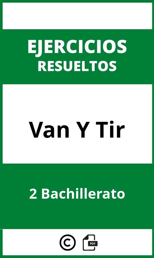 Ejercicios  Van Y Tir 2 Bachillerato PDF