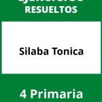 Ejercicios Silaba Tonica 4 Primaria PDF