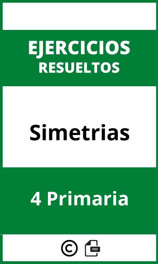 Ejercicios Simetrias 4 Primaria PDF