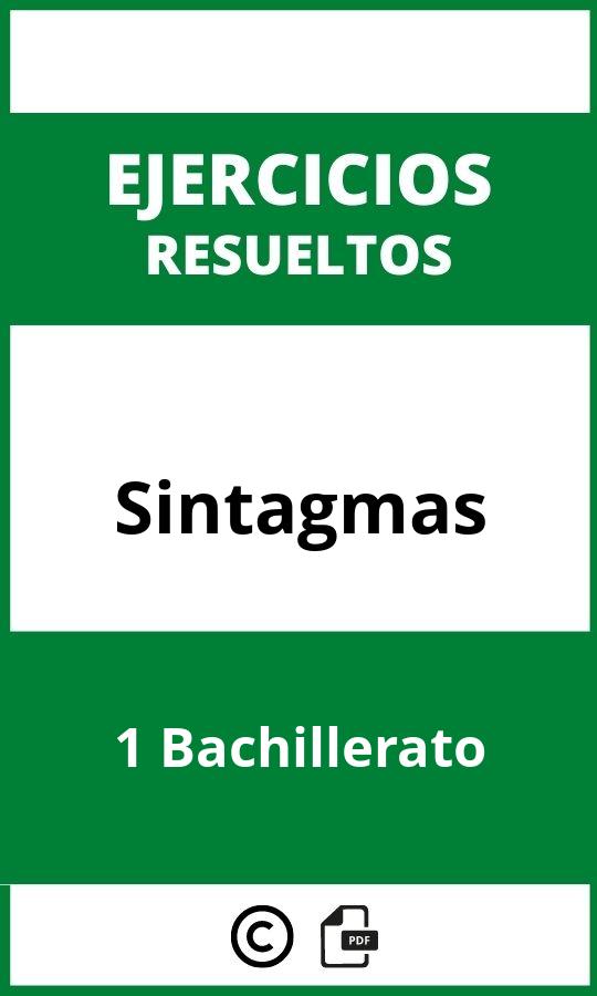 Ejercicios Sintagmas 1 Bachillerato PDF