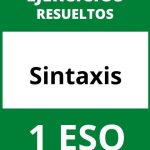 Ejercicios Sintaxis 1 ESO PDF