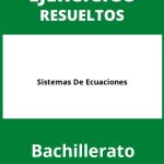 Ejercicios Sistemas De Ecuaciones Bachillerato PDF