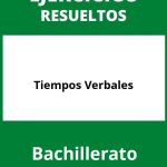 Ejercicios Tiempos Verbales Bachillerato PDF