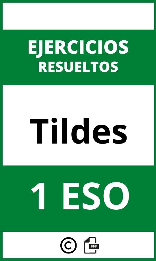 Ejercicios Tildes 1 ESO PDF