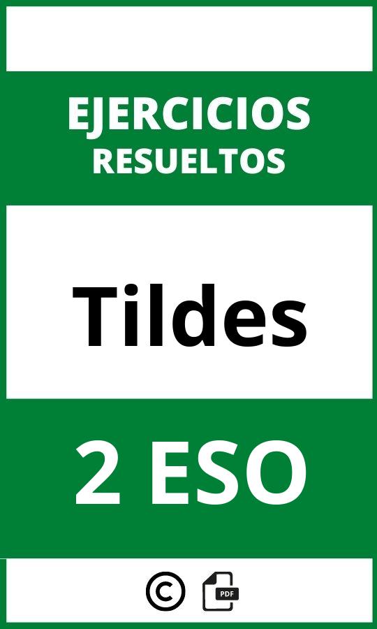 Ejercicios Tildes 2 ESO PDF