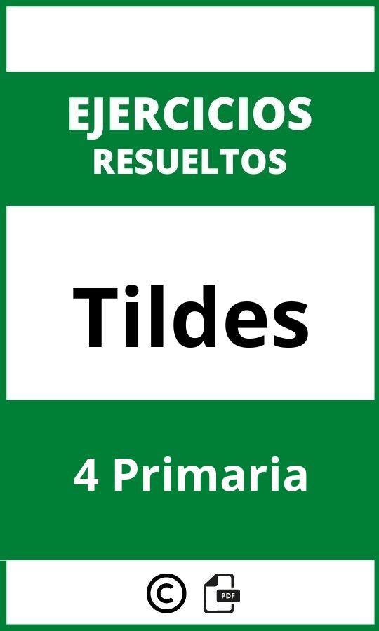 Ejercicios Tildes 4 Primaria PDF