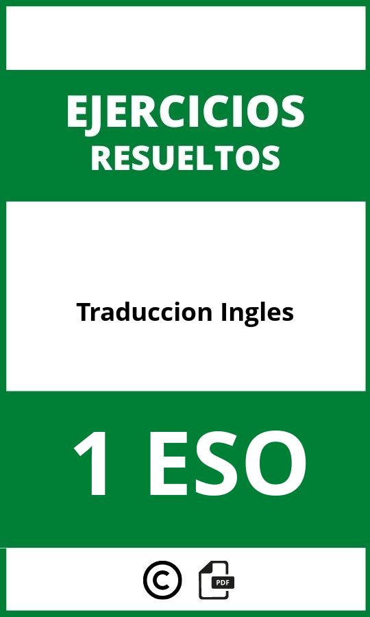 Ejercicios Traduccion Ingles 1 ESO PDF