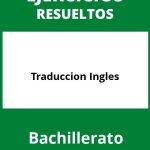 Ejercicios Traduccion Ingles Bachillerato PDF