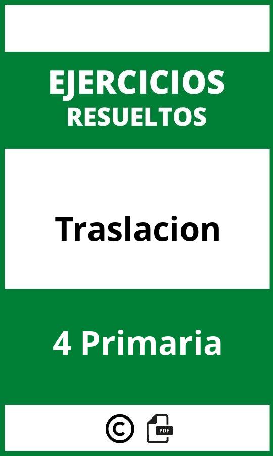 Ejercicios Traslación 4 Primaria PDF