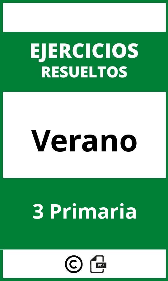 Ejercicios Verano 3 Primaria PDF