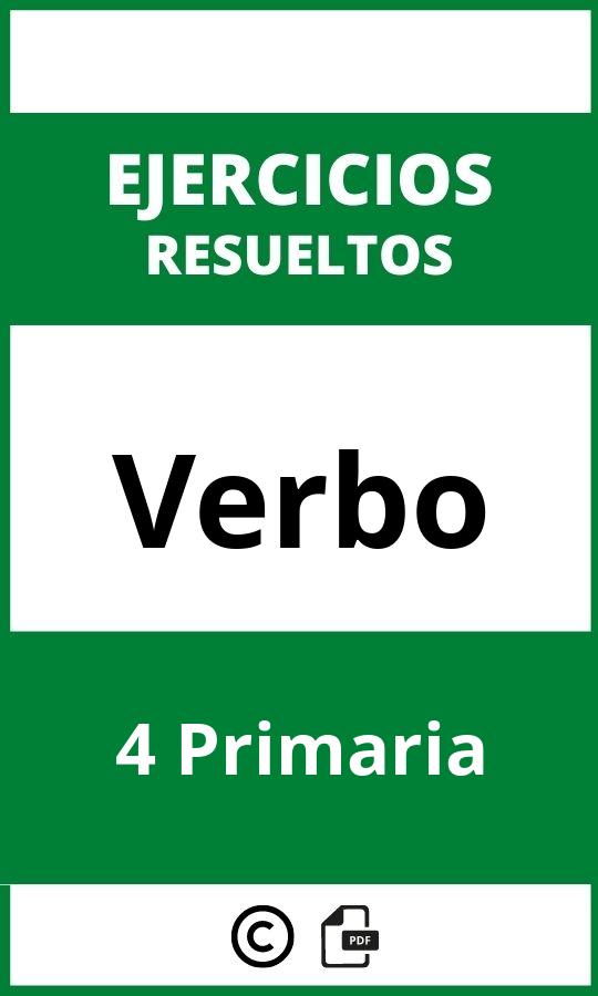 Ejercicios Verbo 4 Primaria PDF