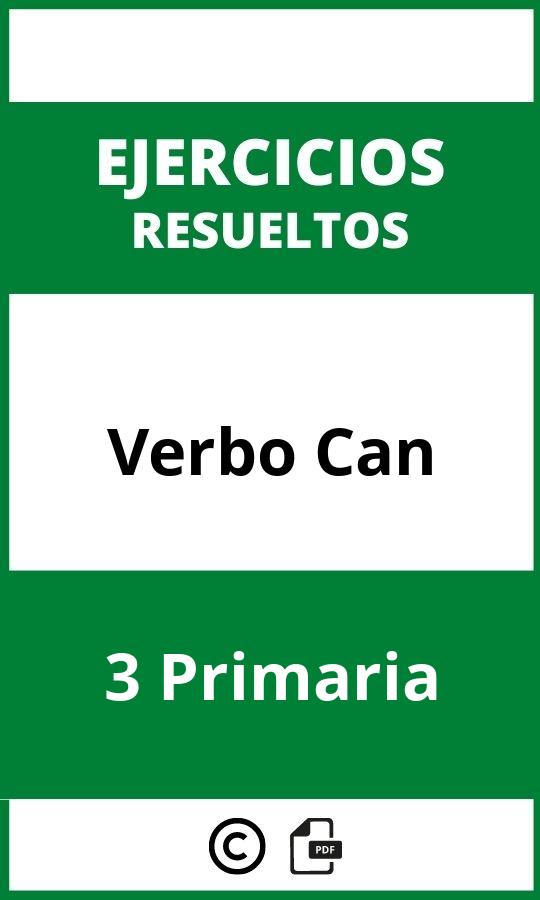 Ejercicios Verbo Can 3 Primaria PDF