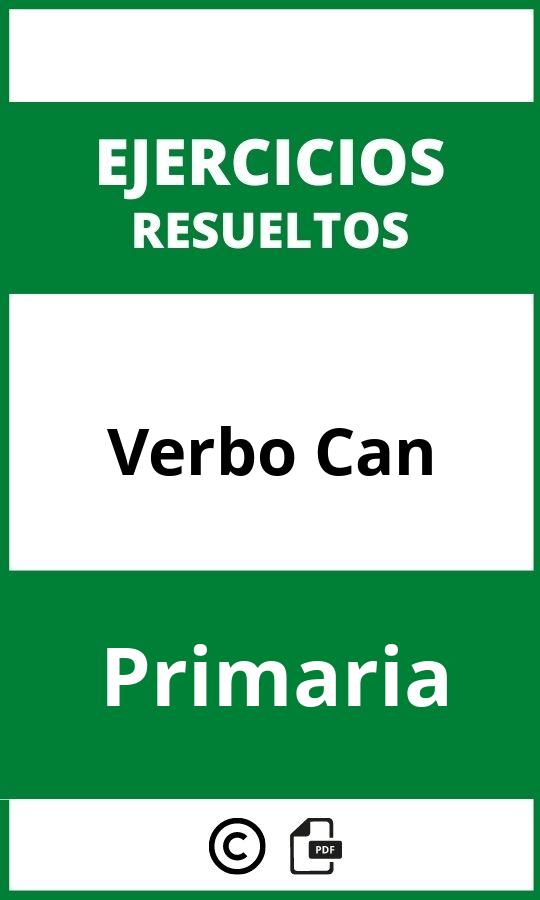 Ejercicios Verbo Can Primaria PDF