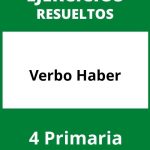 Ejercicios Verbo Haber 4 Primaria PDF