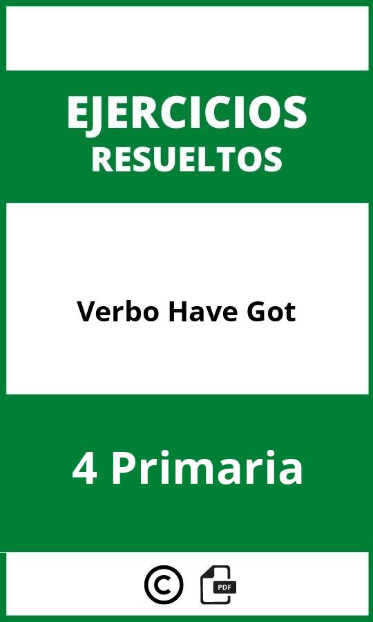 Ejercicios Verbo Have Got 4 Primaria PDF