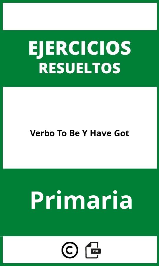 Ejercicios Verbo To Be Y Have Got PDF Primaria