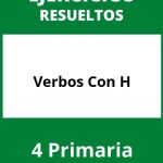 Ejercicios Verbos Con H 4 Primaria PDF